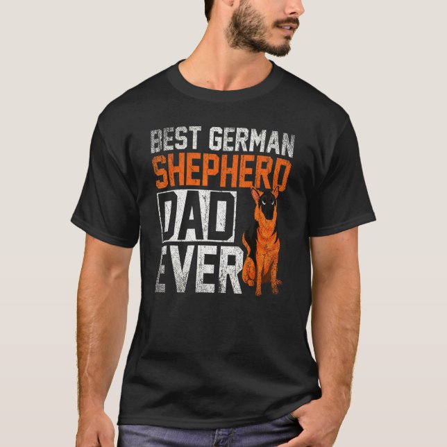 T-shirt Chien papa mignon berger allemand (Devant)
