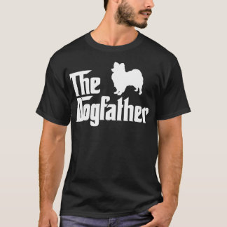 T-shirt Chien Papillon Le Parrain du Chien Cadeau Drôle de