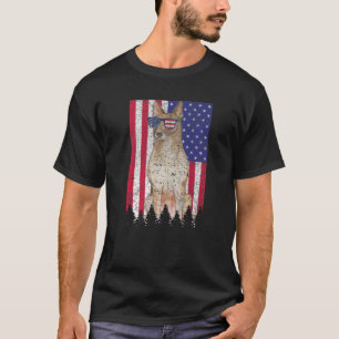 T-shirt Chien patriotique malinois USA Pride Drapeau améri