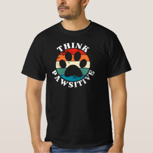 T-Shirt Chien Patte Pensez Positif