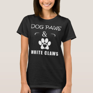 T-shirt Chien pattes & Légumineuses Blancs Drôle Amoureux