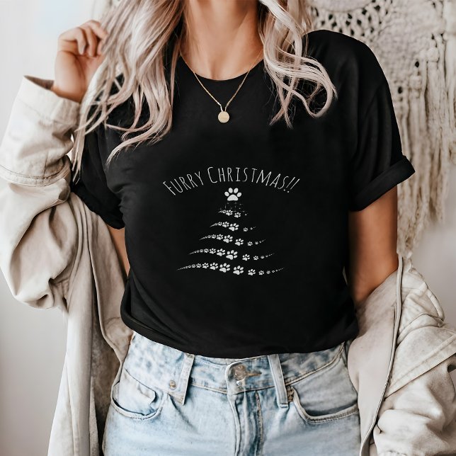 T-shirt Chien Paw Christmas Tree | Fer Noël (Créateur téléchargé)