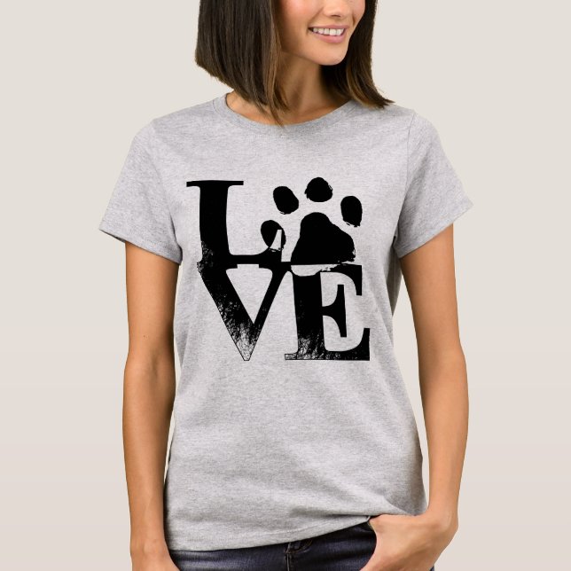 T-shirt Chien Paw LOVE (Devant)