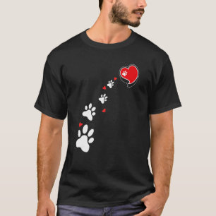 T-shirt Chien Paw Pour Propriétaires De Chiens Femmes Et H