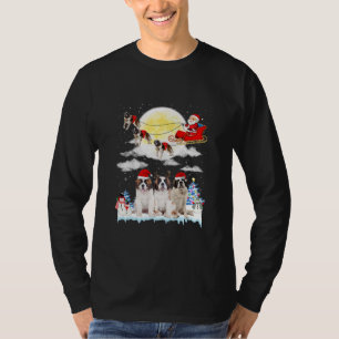 T-shirt Chien Père Noël Sleigh Christmas Lover