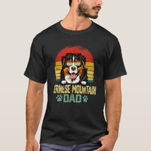 T-shirt Chien père Vintage Meilleur Bernese Mountain Chien