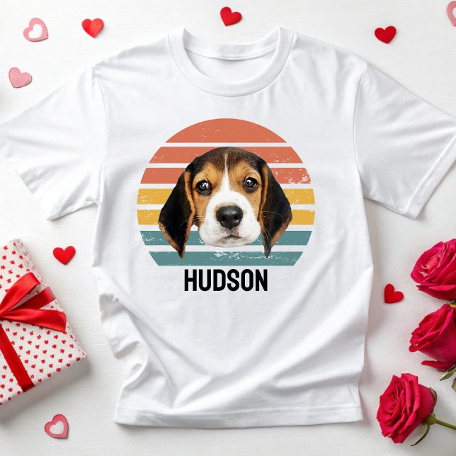 T-shirt Chien personnalisé Nom visage Chien Amateurs d'ani (Créateur téléchargé)