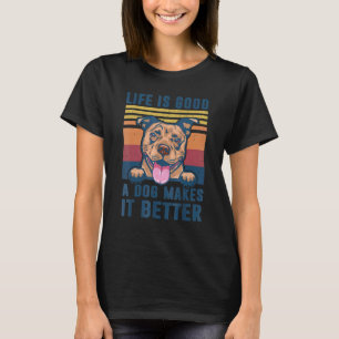 T-shirt Chien Pit Bull Drôle   Papa Chien Pit Bull Maman H