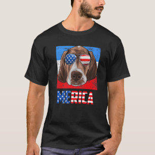 T-shirt Chien Pointer Berger Allemand Usa 4 Juillet Americ