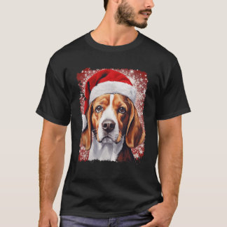 T-shirt Chien Pop Art Beagle Noël