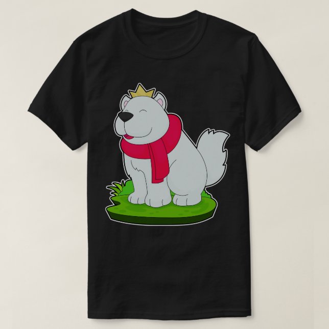 T-shirt Chien Prince Crown (Design devant)