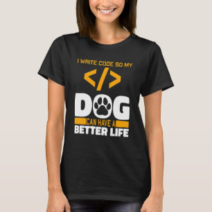 T-shirt Chien programmeur ingénieur logiciel - Codage Prog