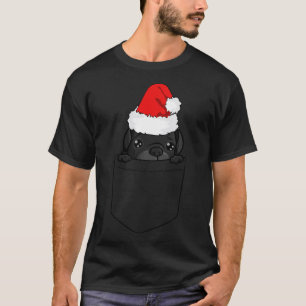 T-shirt Chien Pug de Noël dans votre poche Essential 273