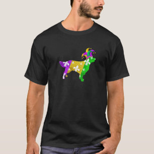 T-shirt Chien Retriever Doré Carnavals Mardi Gras Drôle Pu