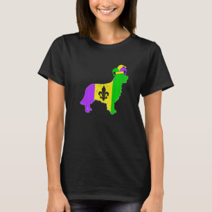 T-shirt Chien Retriever Doré Carnavals Mardi Gras Drôle Pu