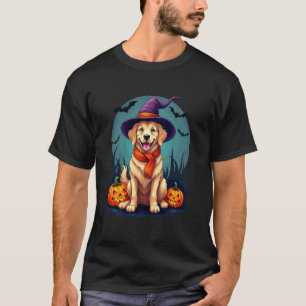 T-shirt Chien Retriever doré Halloween