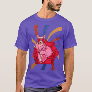 T-shirt Chien rétro