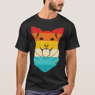 T-shirt Chien Retro Bandana