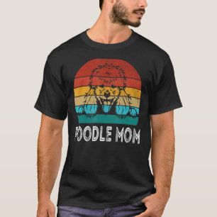 T-shirt Chien rétro Caniche Maman Caniche Chien
