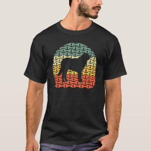 T-shirt Chien retro Vintage saint bernard et os