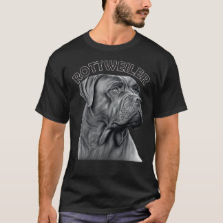 T-shirt Chien Rottwieler