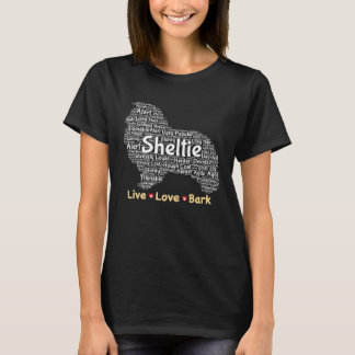 T-shirt Chien Sheltie Femmes Hommes Maman Papa Ami
