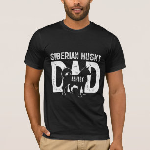 T-shirt Chien sibérien papa chiot papa