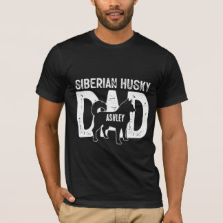 T-shirt Chien sibérien papa chiot papa