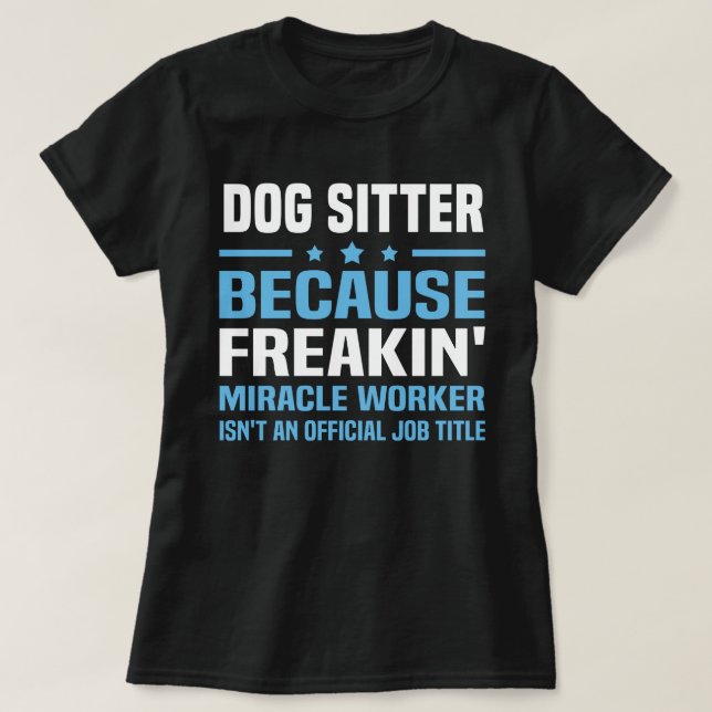T-shirt Chien Sitter (Design devant)
