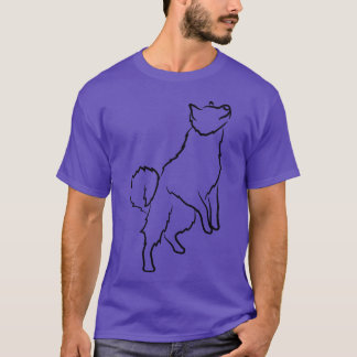 T-shirt Chien Sketch fille amie