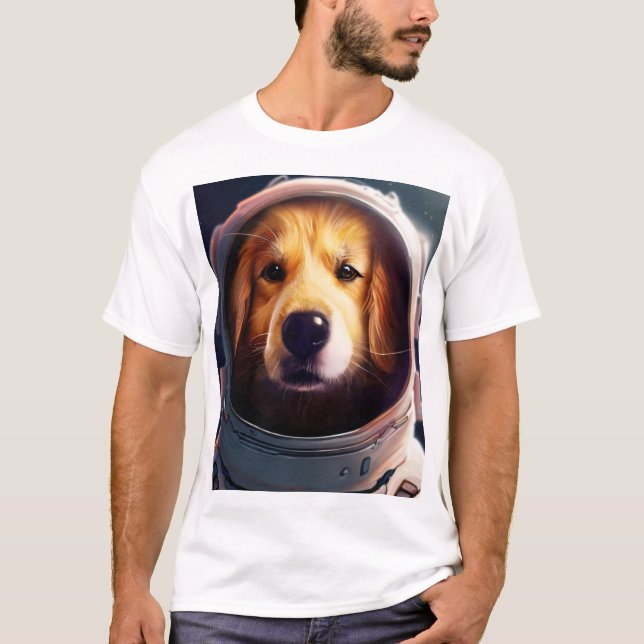 T-shirt chien spatial (Devant)