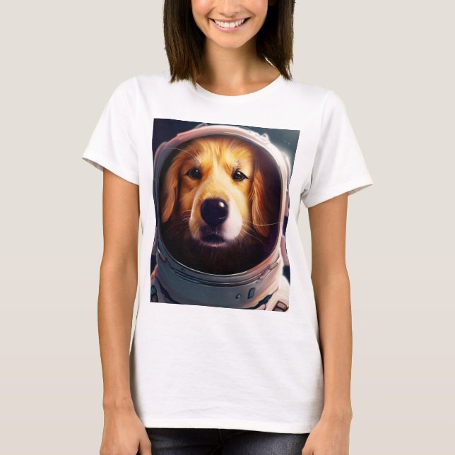 T-shirt chien spatial (Devant)