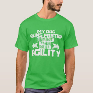 T-shirt Chien Sport Agilité Dire chien drôle dire ami