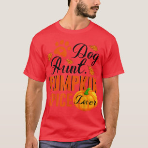 T-shirt Chien Tante Citrouille Épice Lover mignonne Automn
