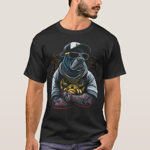T-shirt Chien taureau français de Gangster, Mauvais Chien