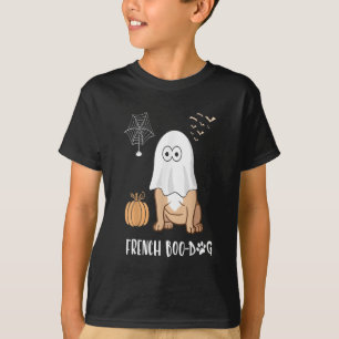 T-shirt Chien-taureau français Halloween mignonne Boo-Dog 