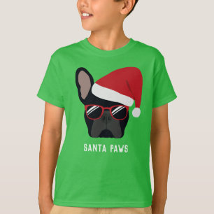 T-shirt Chien-taureau Noir de Noël