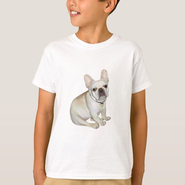 T-shirt Chien-taureaux français (A) (Devant)