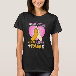 T-shirt Chien Tee J'Ai Atteint Une Main Et J'Ai Trouvé Une