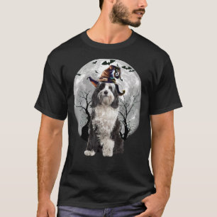 T-shirt Chien Tibétain Terrier Et Chien Costume D'Hallowee