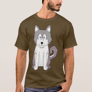 T-shirt Chien toon Extraordinaire Sibérie Husky