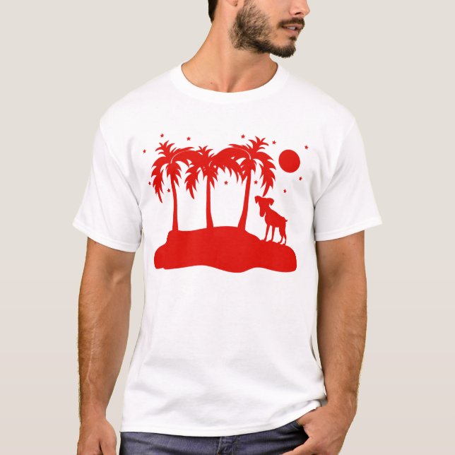 T-shirt Chien tropical (Devant)