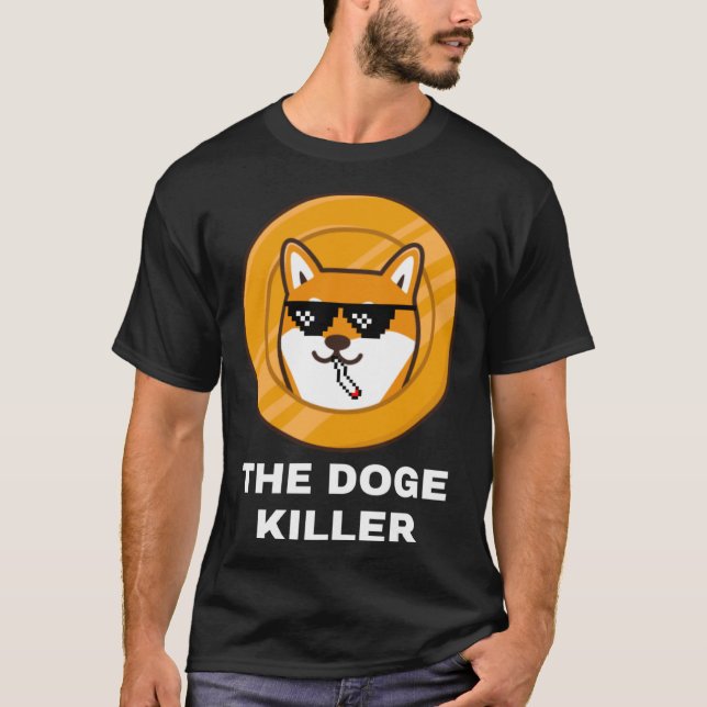 T-shirt Chien Tueur de chien Shiba Inu Token Chien Chien C (Devant)