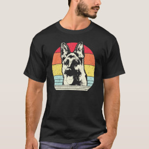 T-shirt Chien Vintage berger allemand les années 70 80s Re