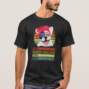 T-shirt Chien Vintage Meilleur Français Bulldog Maman Ever