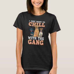 T-shirt Chien Walker Sitter Sitting Trainer Chill Avec G