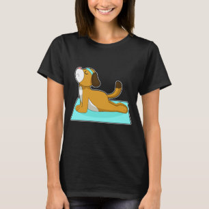T-shirt Chien Yoga Fitness Gymnastique
