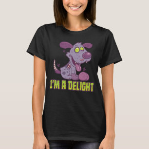 T-shirt Chien Zombie Heureux Délicieusement Pourri