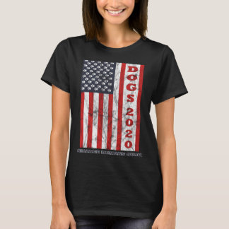T-shirt Chiens 2020 parce que les humains chassent le drap