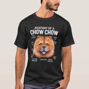 T-shirt Chiens 365 Anatomie D'Un Chien Chow Chow Drôle Ca